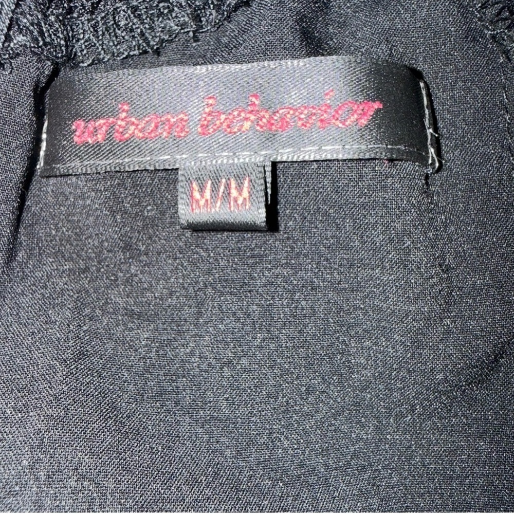 Urban Behavior Black Lace Strapless Micro Mini Dress Size M Y2K Clubwear - Picture 4 of 13